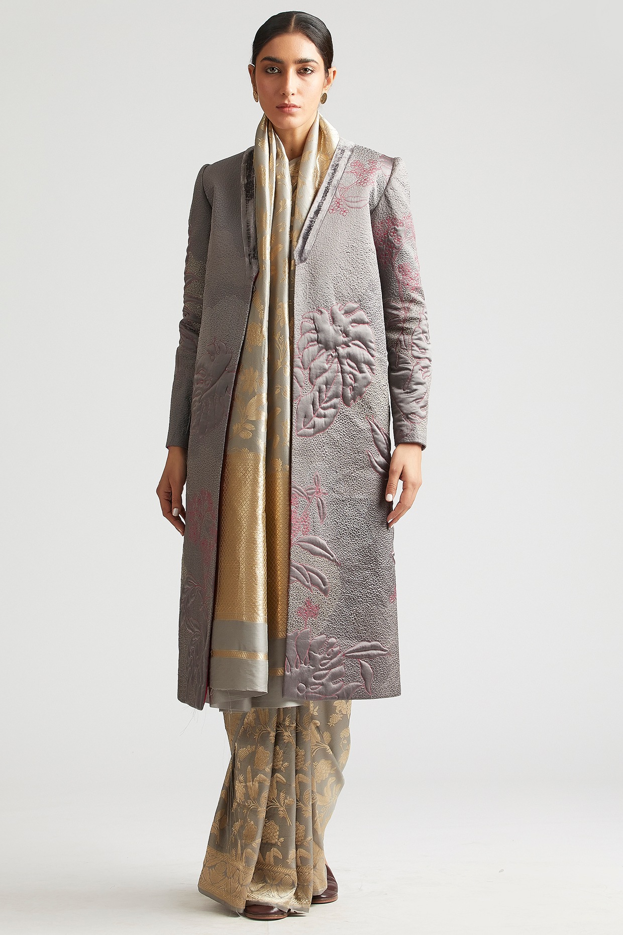 Latest Modern Saree With Jacket ||Saree With Long Jackets||Jacket Style  Saree Designs - YouTube
